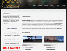 Tablet Screenshot of caradanchemicals.com